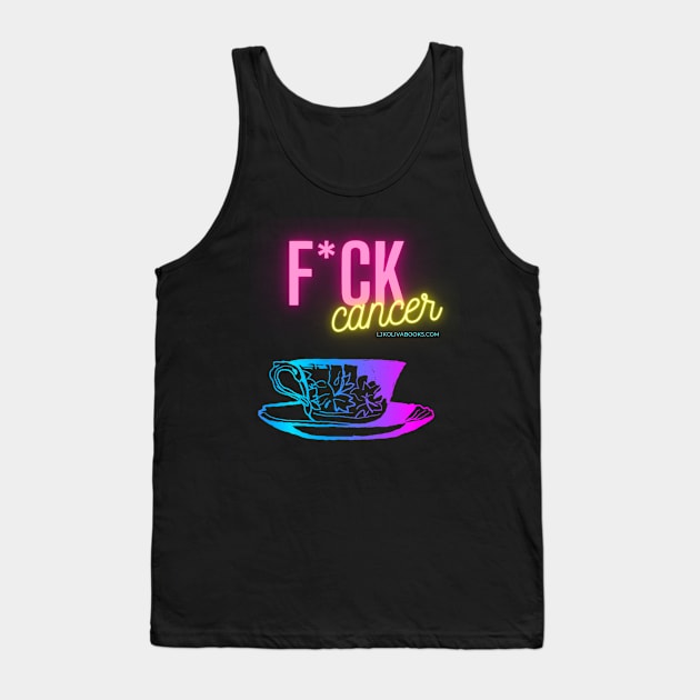 F*ck Cancer Tank Top by LJK Oliva Books